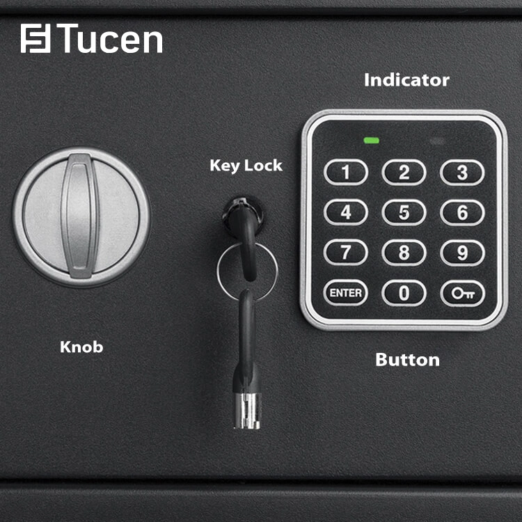 Hidden Wall Key Cabinet Combination Lock Electronic Wardrobe Safe Box