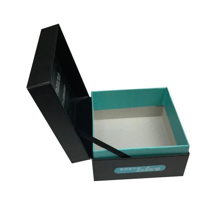 Paper Cardboard Silver Foil Black Gift Boxes Key Cap Paper Gift Box