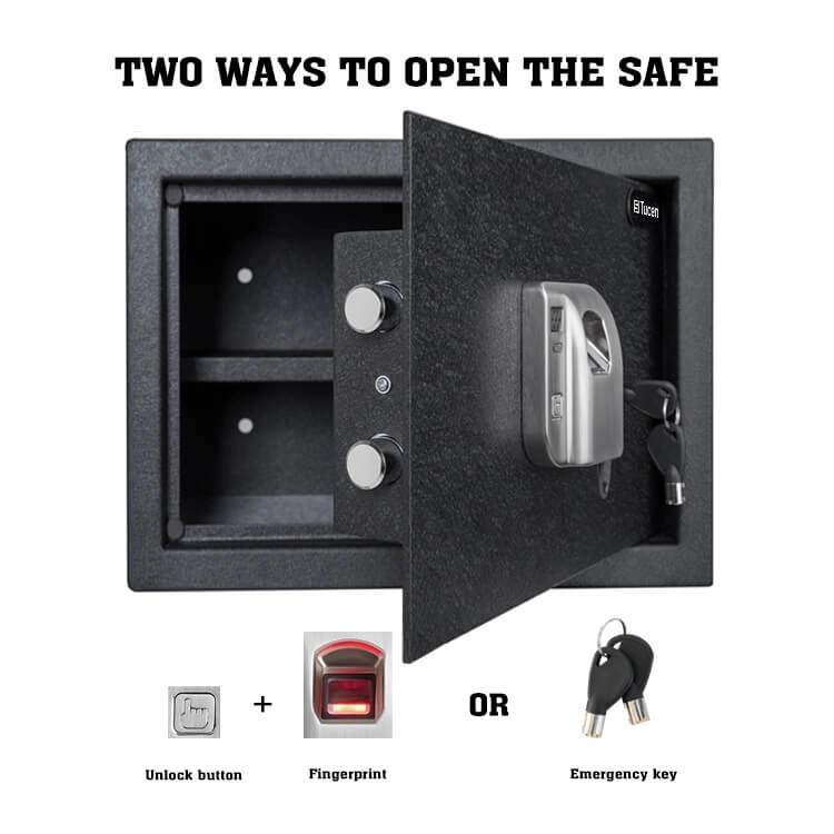 Quick Access Strong Box with Combination Lock Safe for Cash Pistol Safe