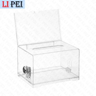 Cube Deluxe Large Clear Suggestion Cash Donation Acrylic Box