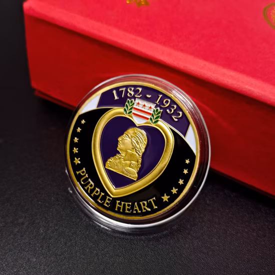 Leather Coin Collection Case Gift Box Wooden Cash Box Souvenir Commemorative Coin Box (02)