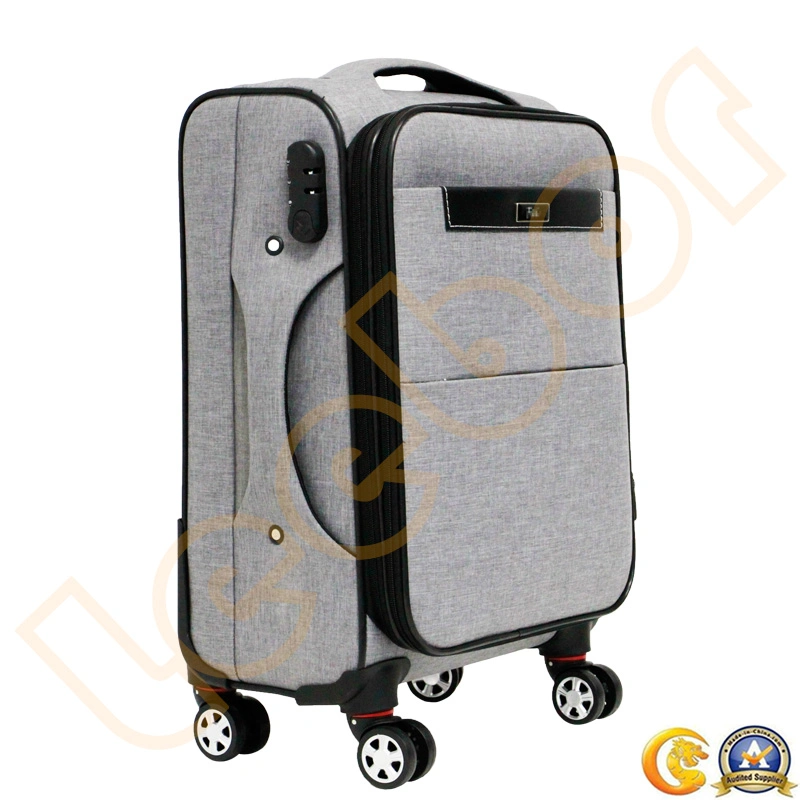 Factory Direct Sale OEM 16&prime; &prime; Black Oxford Aluminum Trolley Travel Luggage
