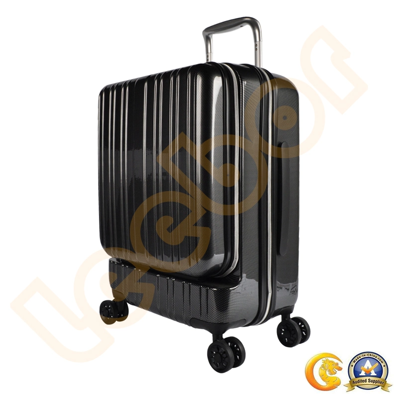 Factory Direct Sale OEM 16&prime; &prime; Black Oxford Aluminum Trolley Travel Luggage